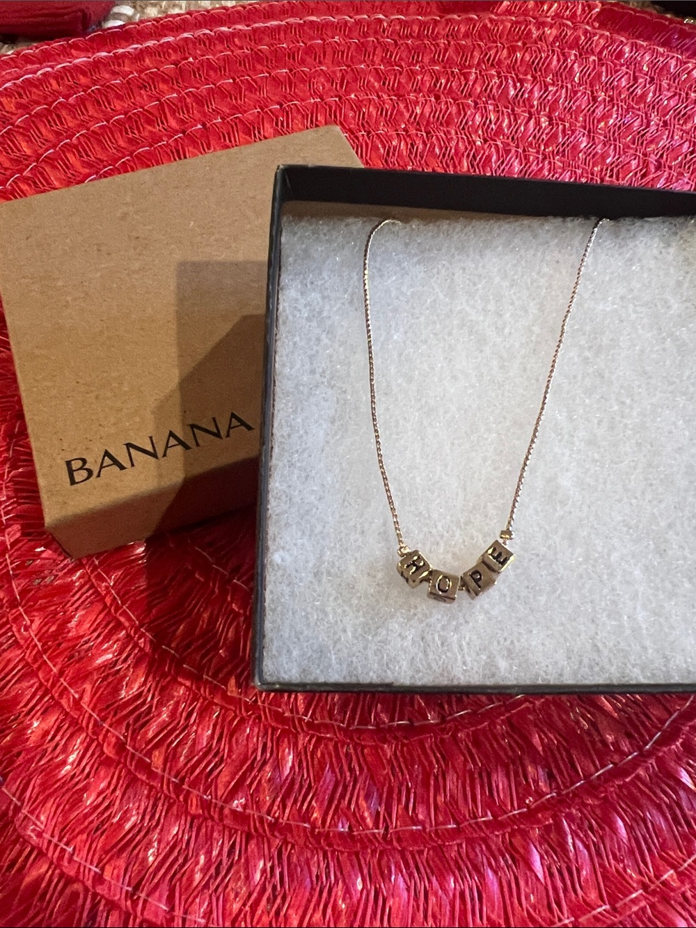 HOPE Gold Letter Necklace - Women Jewelry